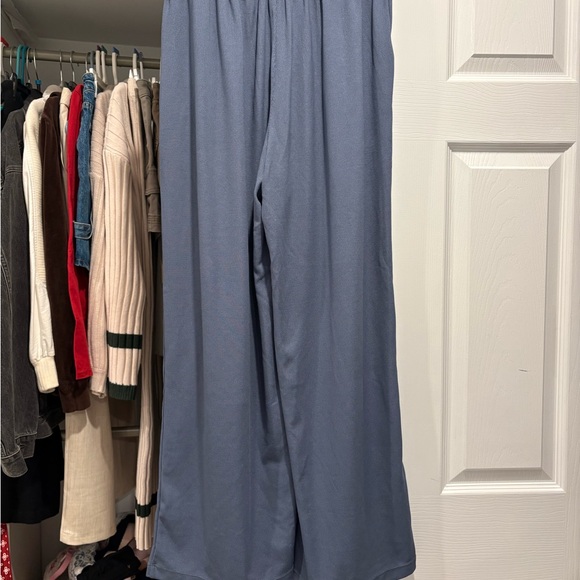 HALARA Hight Waisted Wide Leg Work Pants in Blue Size M - Picture 2 of 6